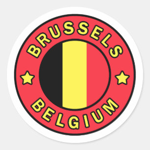 Brüssel Belgien Runder Aufkleber