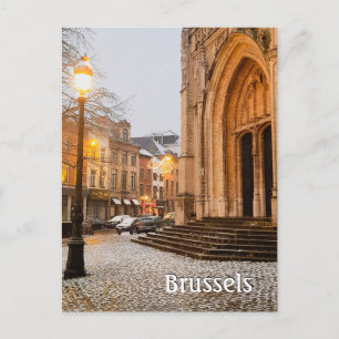Brüssel Belgien Sablon Foto Postkarte