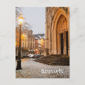 Brüssel Belgien Sablon Foto Postkarte