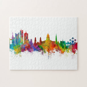 Brüssel Belgien Skyline Puzzle