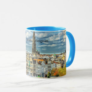 Brüssel, Belgien Stadtbild Foto Tasse