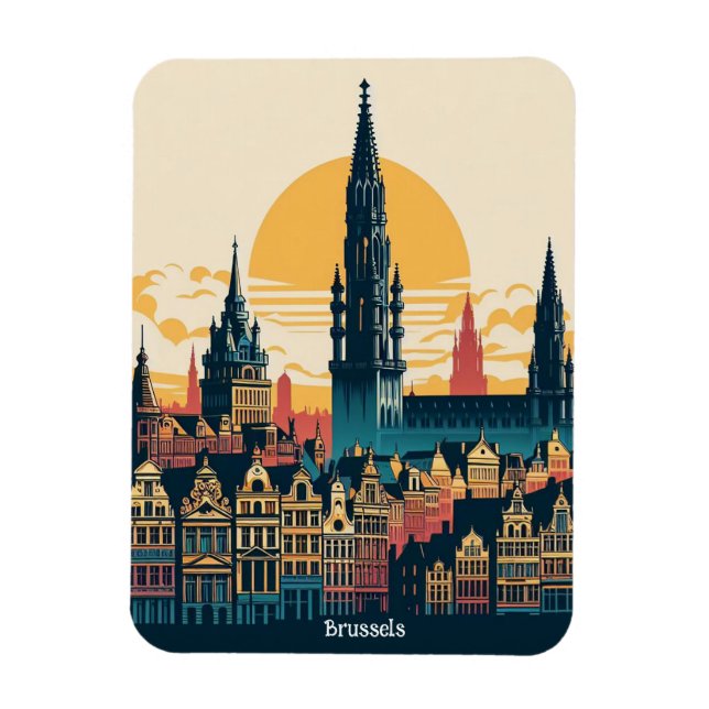 Brüssel, Belgien Stylist Magnet (Vertikal)