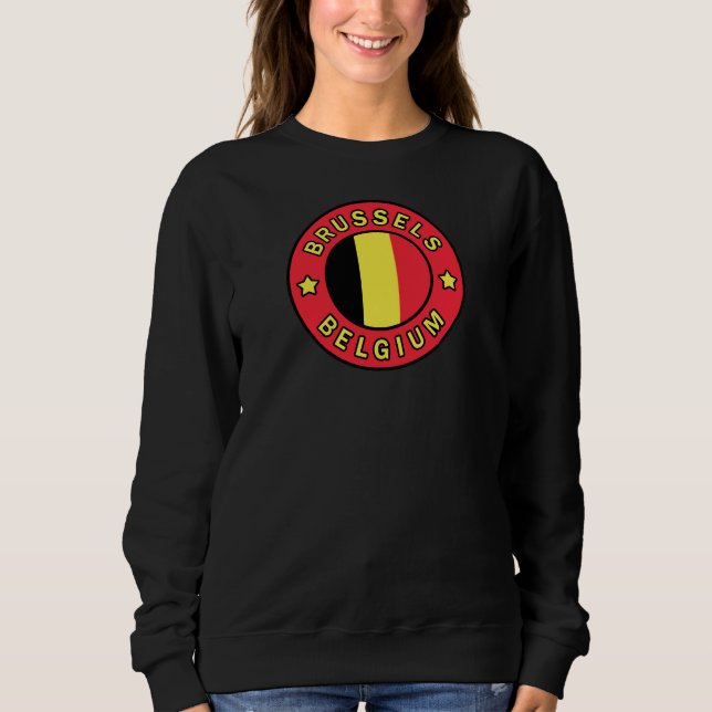 Brüssel Belgien Sweatshirt (Vorderseite)
