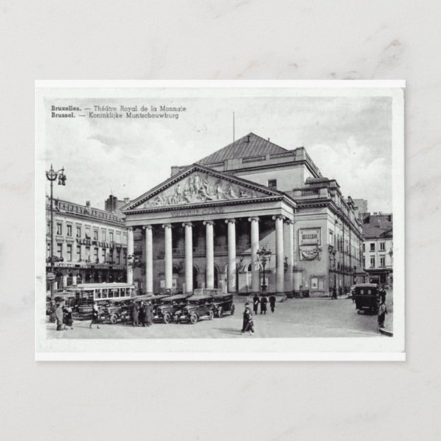 Brüssel, Belgien Theater Royal Postkarte (Vorderseite)