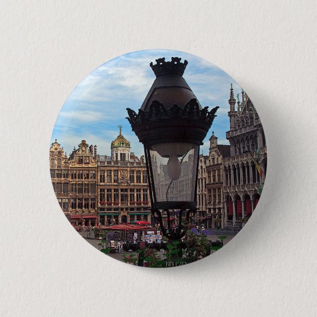 Brüssel - Der Große Platz Button (Vorderseite)