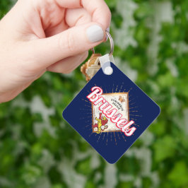 Brüssel Europa Hauptstadt Belgien Retro Lion Vinta Schlüsselanhänger