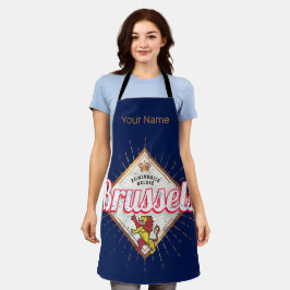 Brüssel Europa Hauptstadt Belgien Retro Lion Vinta Schürze