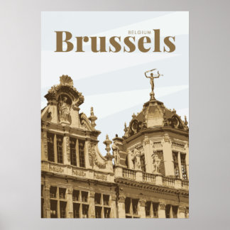 Brüssel Grand Place Belgien Poster
