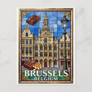 Brüssel Grand Place Historisches Zentrum Postkarte