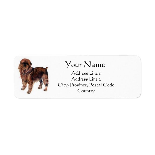 Brüssel Griffon Address Labels (Vorne)