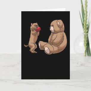 Brüssel Griffon Bruxellois Dog & gestopftes Tier Karte