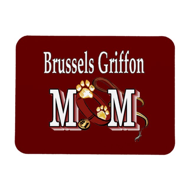 Brüssel Griffon Dog MAMA Magnet (Horizontal)