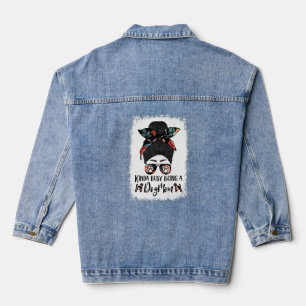 Brüssel Griffon Kinda beschäftigt als Hunde Mama F Jeansjacke