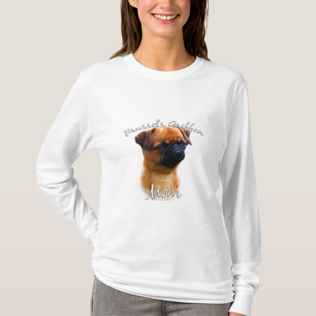 Brüssel Griffon Mama 2 T-Shirt (Vorderseite)