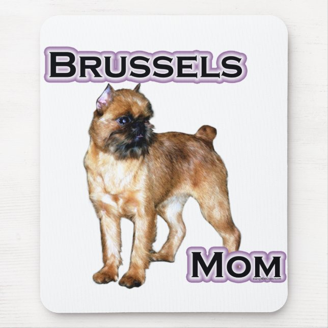 Brüssel Griffon Mama; Mama Brüssel Griffon Mousepad (Vorne)