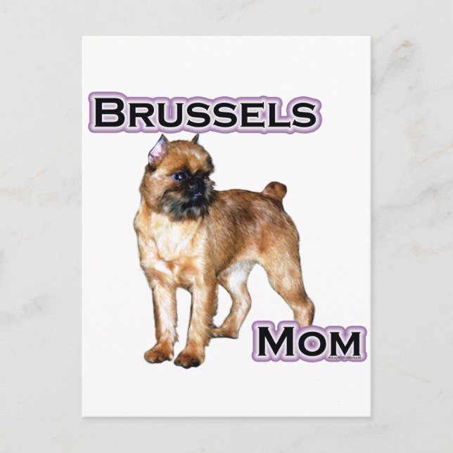Brüssel Griffon Mama; Mama Brüssel Griffon Postkarte (Vorderseite)