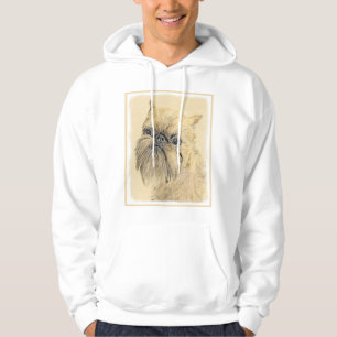 Brüssel Griffon Painting - Niedliche Hundekunst Hoodie