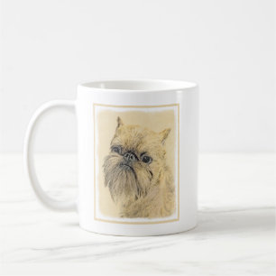 Brüssel Griffon Painting - Niedliche Hundekunst Tasse