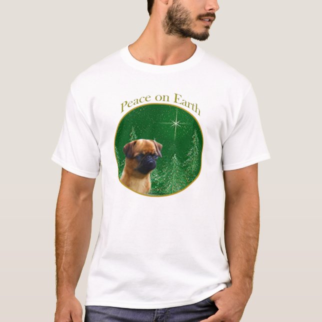 Brüssel Griffon Peace T-Shirt (Vorderseite)