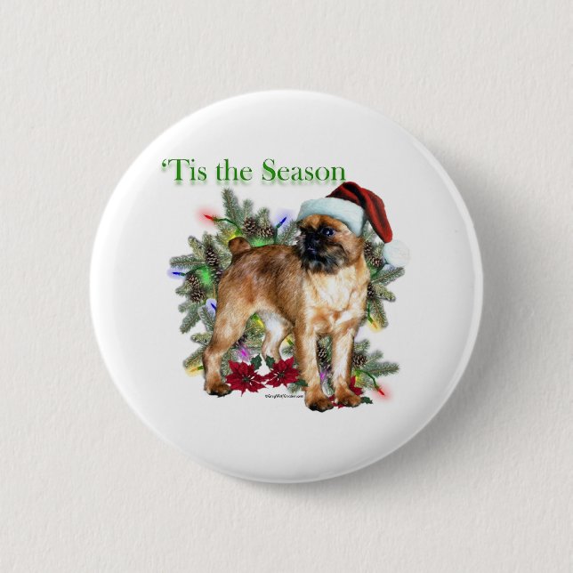 Brüssel Griffon "Tis Button (Vorderseite)