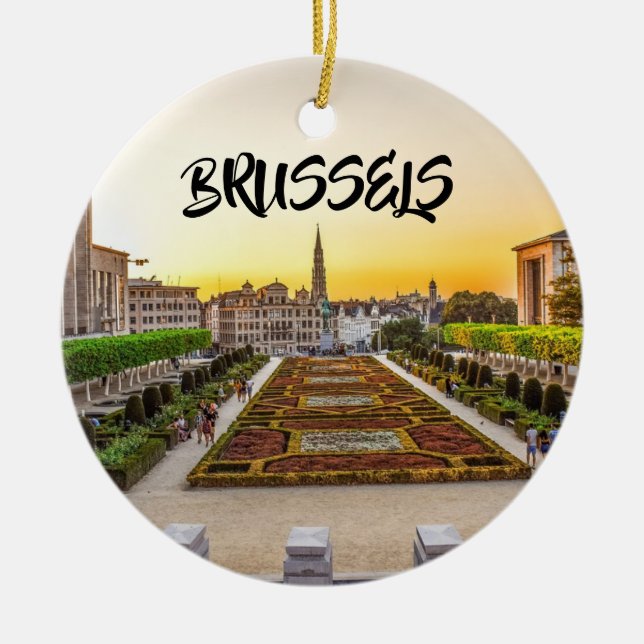 Brüssel Panorama Weihnachtsschmuck (Vorne)