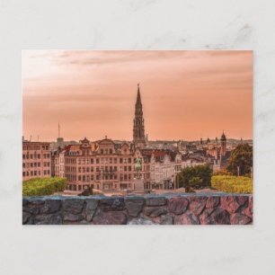 Brüssel-Platz Belgien Postkarte