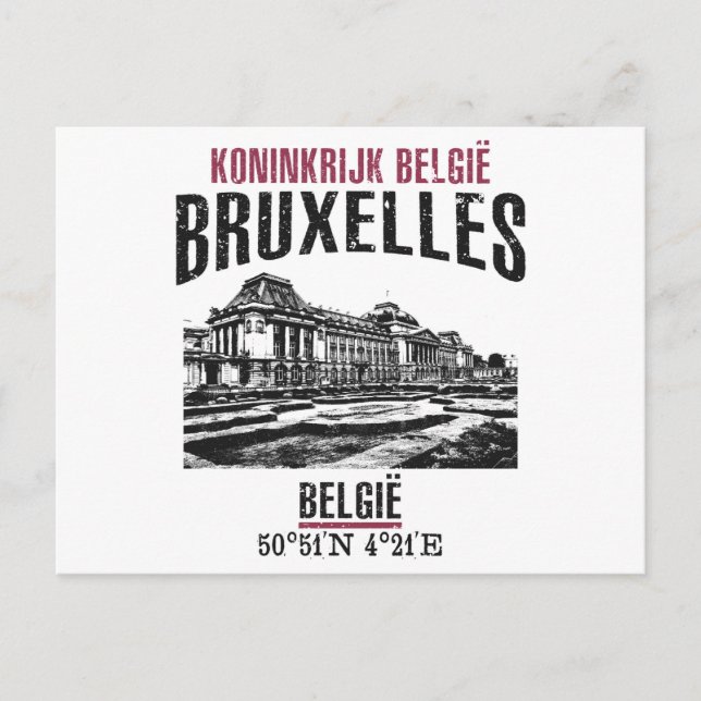 Brüssel Postkarte (Vorderseite)
