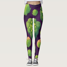 Brüssel sprossen Retro Personalisiertes Muster Leggings