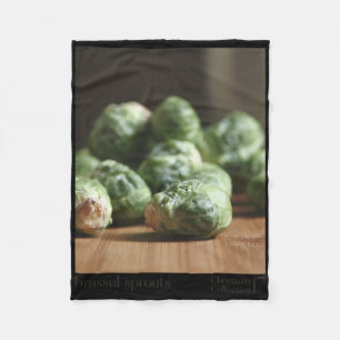 Brussel Sprout Funny Grafisches Weihnachtsgeschenk Fleecedecke