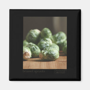 Brussel Sprout Funny Grafisches Weihnachtsgeschenk Magnet