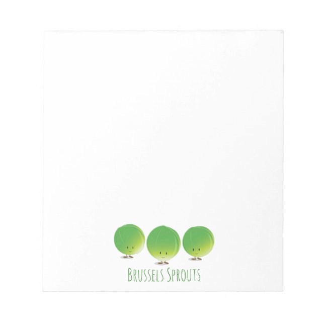 Brüssel Sprouts | Notepad Notizblock (Vorderseite)