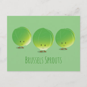 Brüssel Sprouts   Postkarte