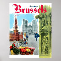 Brüssel, Stadtzentrum, Belgien. Vintage