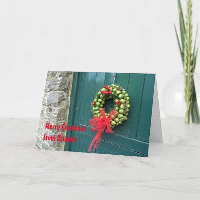 Brüssel-Weihnachtskarte Feiertagskarte (Vorderseite)
