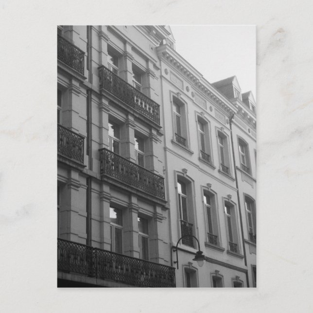 Brüsseler Architektur Postkarte (Vorderseite)