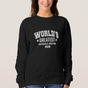 Brüsseler Griffon Damen Für Mama Hunderasse Weiß Sweatshirt