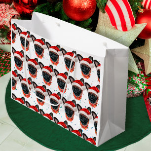Brüsseler Griffon-Hunderasse Weihnachten Große Geschenktüte