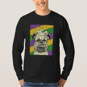Brüsseler Griffon Narr Mardi Gras Hunde-Mama oder  T-Shirt