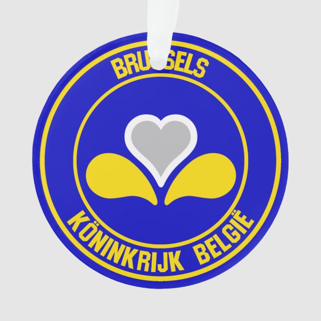 Brüsseler RundEmblem Ornament (Vorderseite)