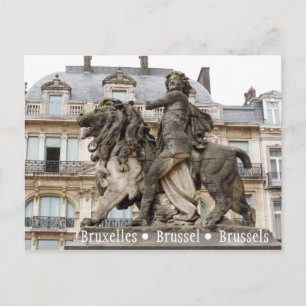 Brüsseler Statue Postkarte