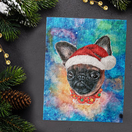 Brussels Griffon Breed Dog Christmas Jigsaw Puzzle