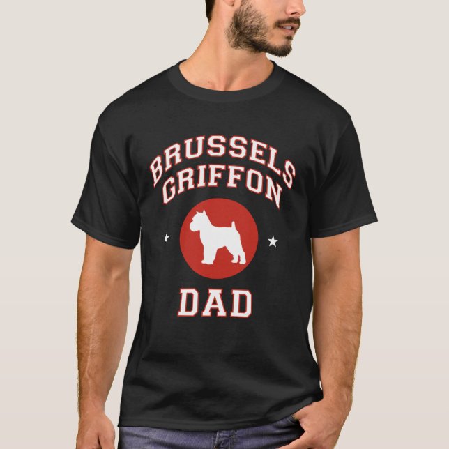 Brussels Griffon Dad T-Shirt (Vorderseite)