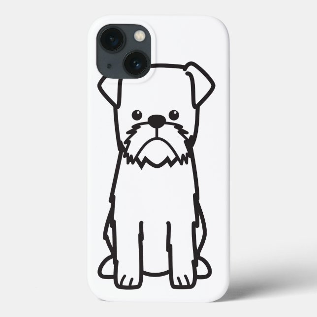 Brussels Griffon Dog Breed Cartoon Case-Mate iPhone Hülle (Rückseite)