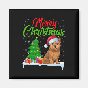 Brussels Griffon Dog Christmas Tree Lights Xmas Do Magnet