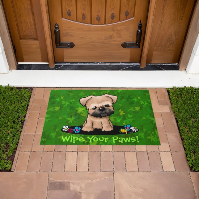 Brussels Griffon Garden Helper Doormat Fußmatte (Außenbereich)