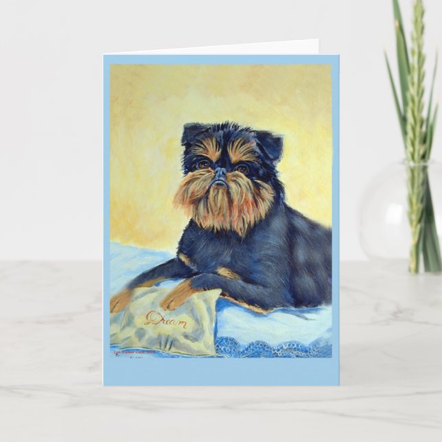 Brussels Griffon Greeting Cards Karte (Vorderseite)
