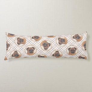 Brussels Griffon Painting Red Smooth Niedlich Dog  Seitenschläferkissen