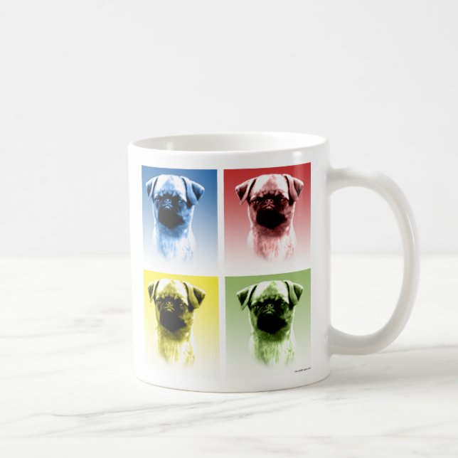 Brussels Griffon Pop Art Tasse (Rechts)