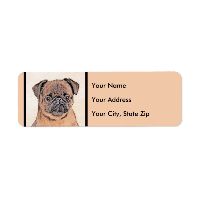 Brussels Griffon Smooth Painting Original Dog Art (Vorne)