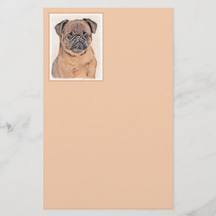 Brussels Griffon Smooth Painting Original Dog Art Briefpapier